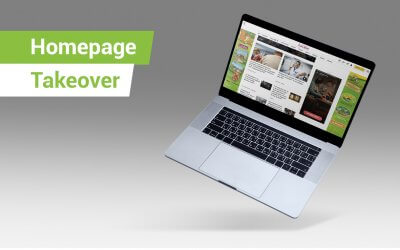 Een creatieve en efficiëntere campagne dankzij de « homepage takeover »