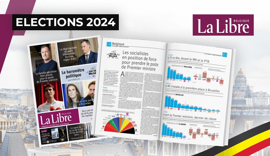 Verkiezingen 2024 La Libre Belgique, uw vierde macht IPM Advertising