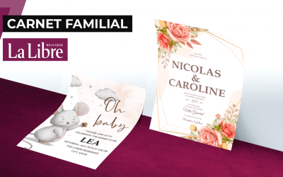 Le Carnet familial de La Libre, votre rendez-vous hebdo des news familiales